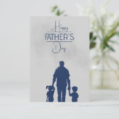 父の愛：心からの父の日グリーティング サンキューカード (スタンド正面)