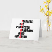 父の折句 カード (黄色い花)