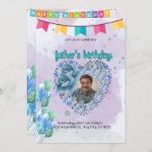 父の招待状 誕生日カード 招待状 (正面/裏面)