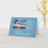 父の損失の悔やみや弔慰 カード (黄色い花)