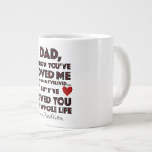 父の日あなたを愛した引用文 ジャンボコーヒーマグカップ (正面右)
