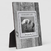 父の日おじいちゃんの日の最初のフォトフレーム フォトプラーク (側面)