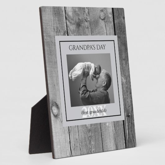 父の日おじいちゃんの日の最初のフォトフレーム フォトプラーク (側面)