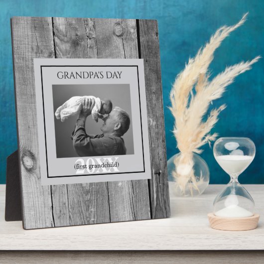 父の日おじいちゃんの日の最初のフォトフレーム フォトプラーク (側面)
