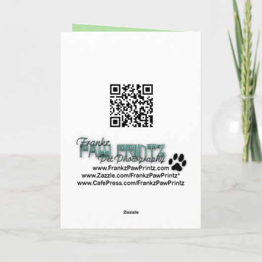 父の日おじいちゃんフォトセンターの花を追加 カード (裏面)