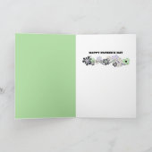 父の日おじいちゃんフォトセンターの花を追加 カード (内部)