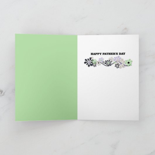 父の日おじいちゃんフォトセンターの花を追加 カード (内部)