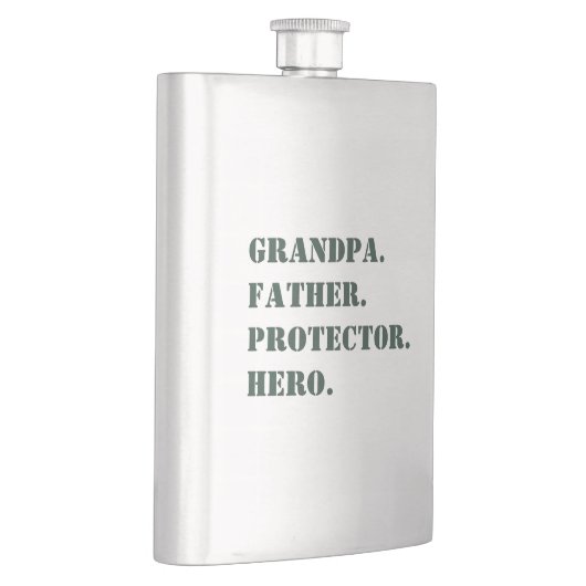 父の日おじいちゃん父プロテクターヒーロー文字 フラスク (右)