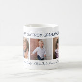 父の日おじいちゃん3フォトコラージュ コーヒーマグカップ (中央)