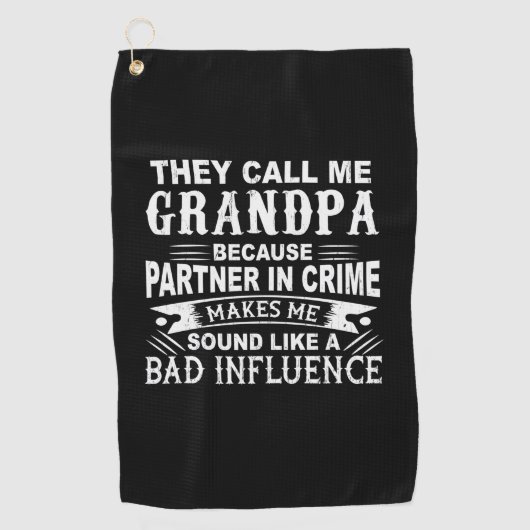 父の日おじいちゃん ゴルフタオル (正面)