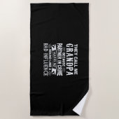 父の日おじいちゃん ビーチタオル (正面)