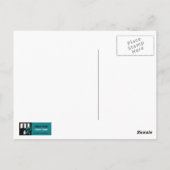 父の日おめでとうかわいいテディベア ポストカード (裏面)