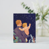 父の日おめでとうヴィンテージアートはがき ポストカード (スタンド正面)