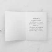 父の日おめでとうヴィンテージアートグリーティングカード カード (内部)