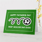 父の日おめでとう最高のパパグリーティングカード カード (黄色い花)