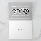 父の日おめでとう最高のパパグリーティングカード カード (内部)