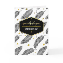 父の日おめでとう羽毛パターン