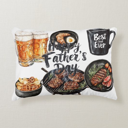 父の日おめでとう アクセントクッション (正面)