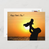 父の日おめでとう!- ポストカード (正面/裏面)