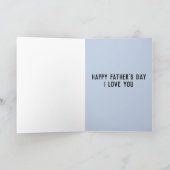 父の日おめでとう 愛してるよ 娘より カード (内部)