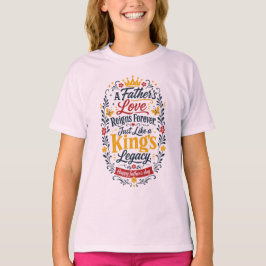 父の日おめでとう 王様の遺産 Tシャツ
