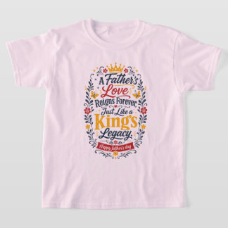 父の日おめでとう 王様の遺産 Tシャツ