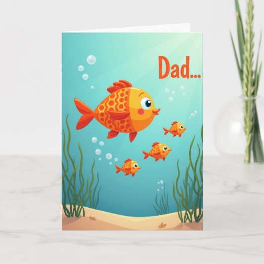 父の日おめでとう 魚のカード カード (正面)