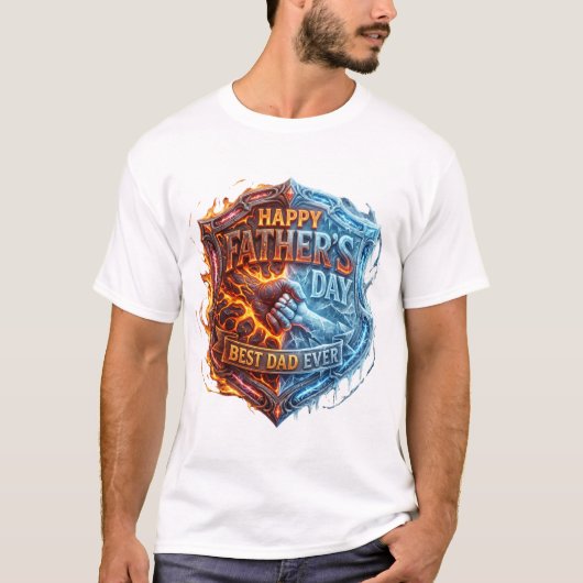 父の日おめでとう Tシャツ (正面)