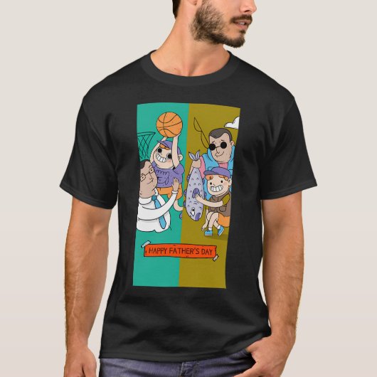 父の日おめでとう Tシャツ (正面)