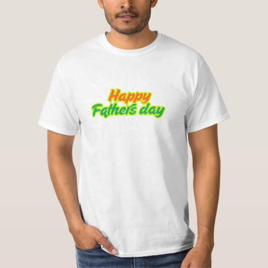父の日おめでとう Tシャツ (正面)