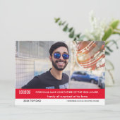 父の日おもしろいカード🎉偽の英国テレビニュース 招待状 (スタンド正面)