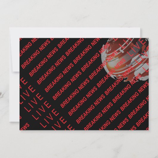 父の日おもしろいカード🎉偽の英国テレビニュース 招待状 (裏面)