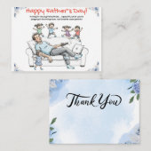 父の日おもしろいカード – パパユーモア用グリーティングカード ノートカード (正面/裏面)