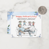 父の日おもしろいカード – パパユーモア用グリーティングカード ノートカード (正面/裏面インサイチュ)