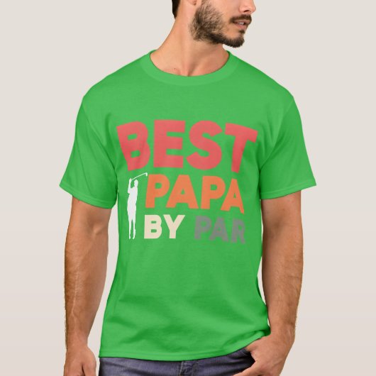 父の日おもしろいゴルファー最高のパ・パーの友人 Tシャツ (正面)