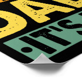 父の日おもしろいシャツIt &# s Me Hi I&# m The D ポスター (角)