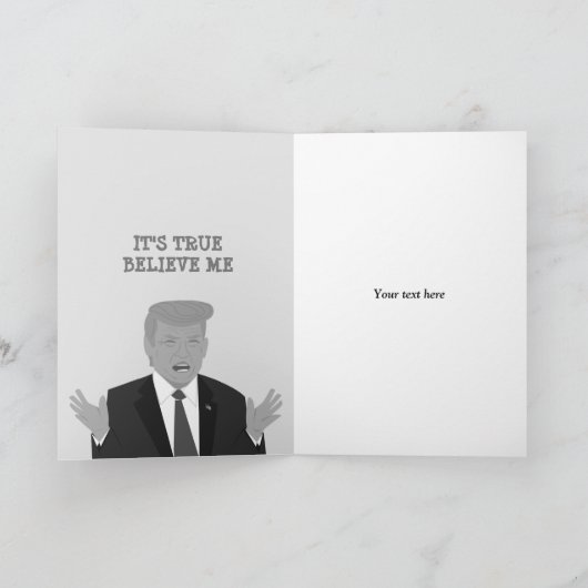 父の日おもしろいトランプの漫画のグリーティングカード カード (内部)