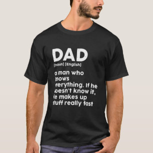 父の日おもしろいユーモアパパ辞書の定義 Tシャツ