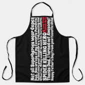 父の日おもしろい引用文の願い エプロン (正面)