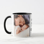 父の日おもしろい新しい父の写真マグカップ マグカップ (左)