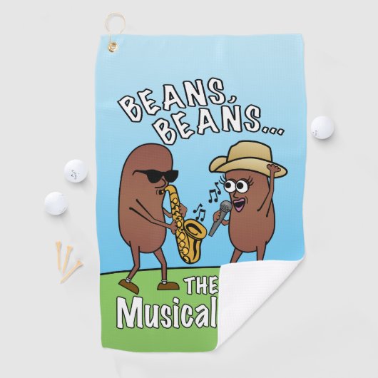 父の日おもしろい豆のファートジョーク ゴルフタオル (インサイチュ)