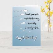 父の日おもしろい カード (黄色い花)