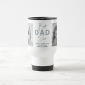 父の日お父さ最高のん2 Photo Dusty Blue トラベルマグ (中央)