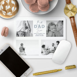 父の日お父さ最高のん4写真ほこりっぽいブルー マウスパッド