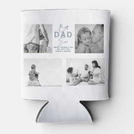 父の日お父さ最高のん4写真ほこりっぽいブルー 缶クーラー