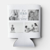 父の日お父さ最高のん4写真ほこりっぽいブルー 缶クーラー (裏面)