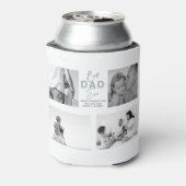父の日お父さ最高のん4写真ほこりっぽいブルー 缶クーラー (缶裏面)