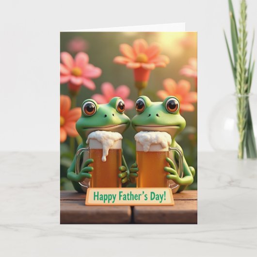 父の日お祝いカード Toad Fathers Day Brew カード (正面)