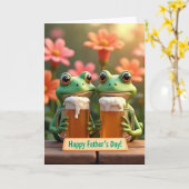 父の日お祝いカード Toad Fathers Day Brew カード (黄色い花)