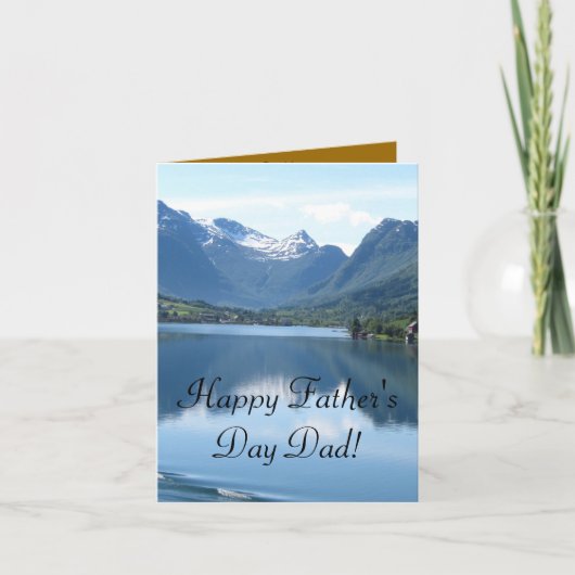 父の日お祝いパーティー I Love You Dad カード (正面)